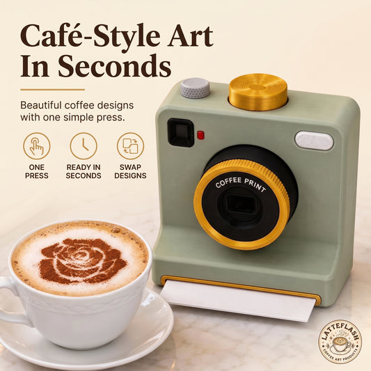 Café-Style Coffee Art in One Press
