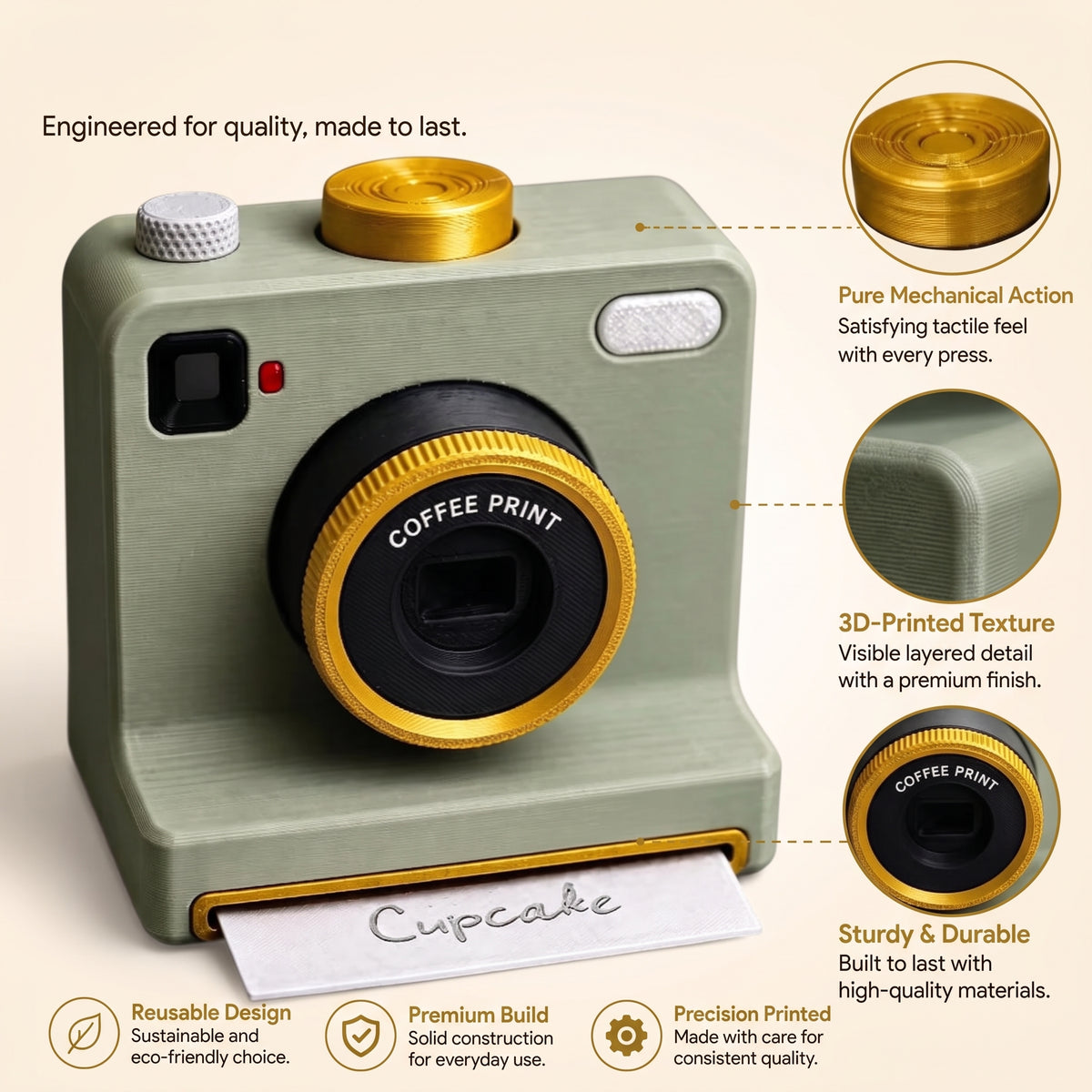 Café-Style Coffee Art in One Press