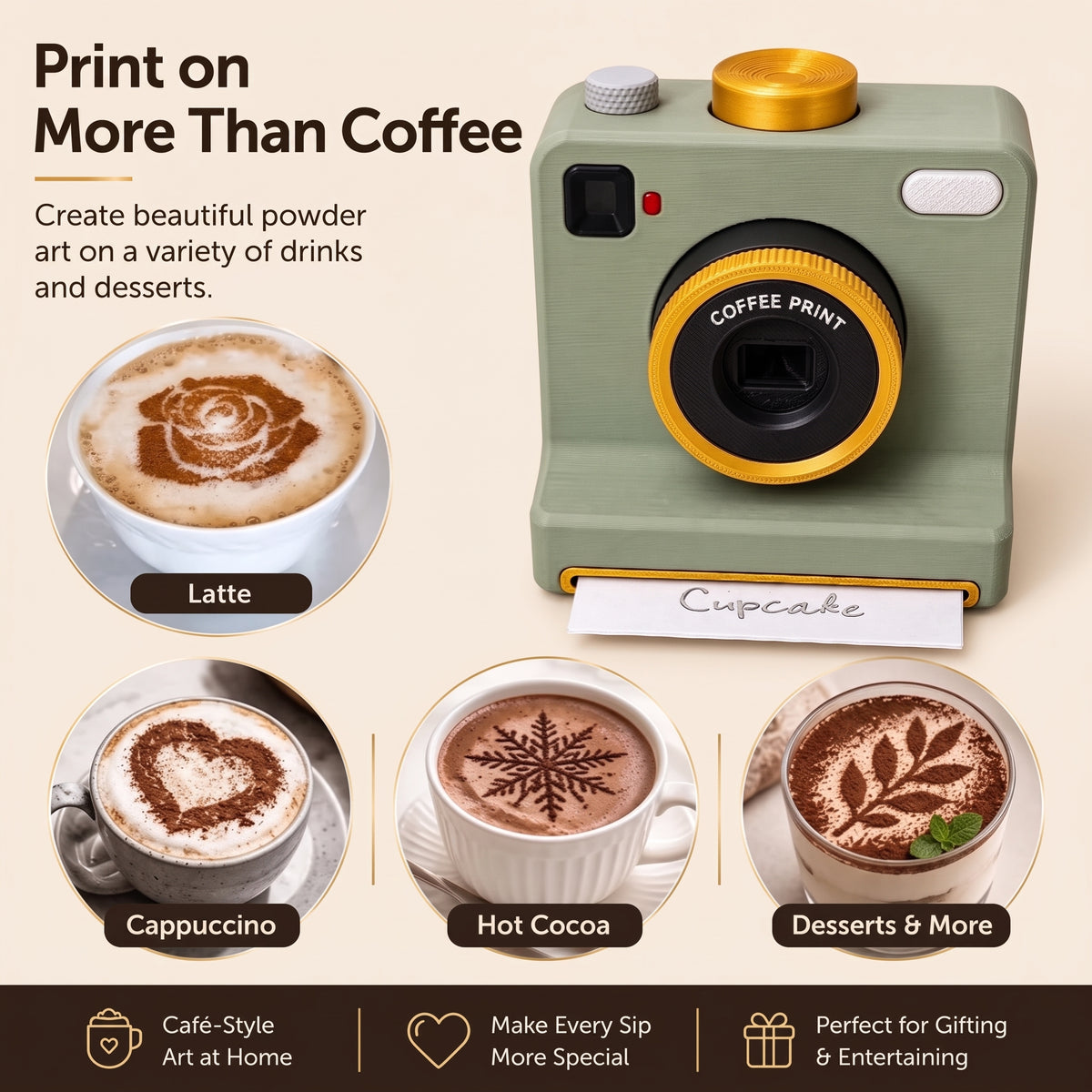 Café-Style Coffee Art in One Press